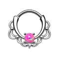 thumbnail image 4 of Lacey Septum Ring Clicker With Single Gem 16g, 4 of 4