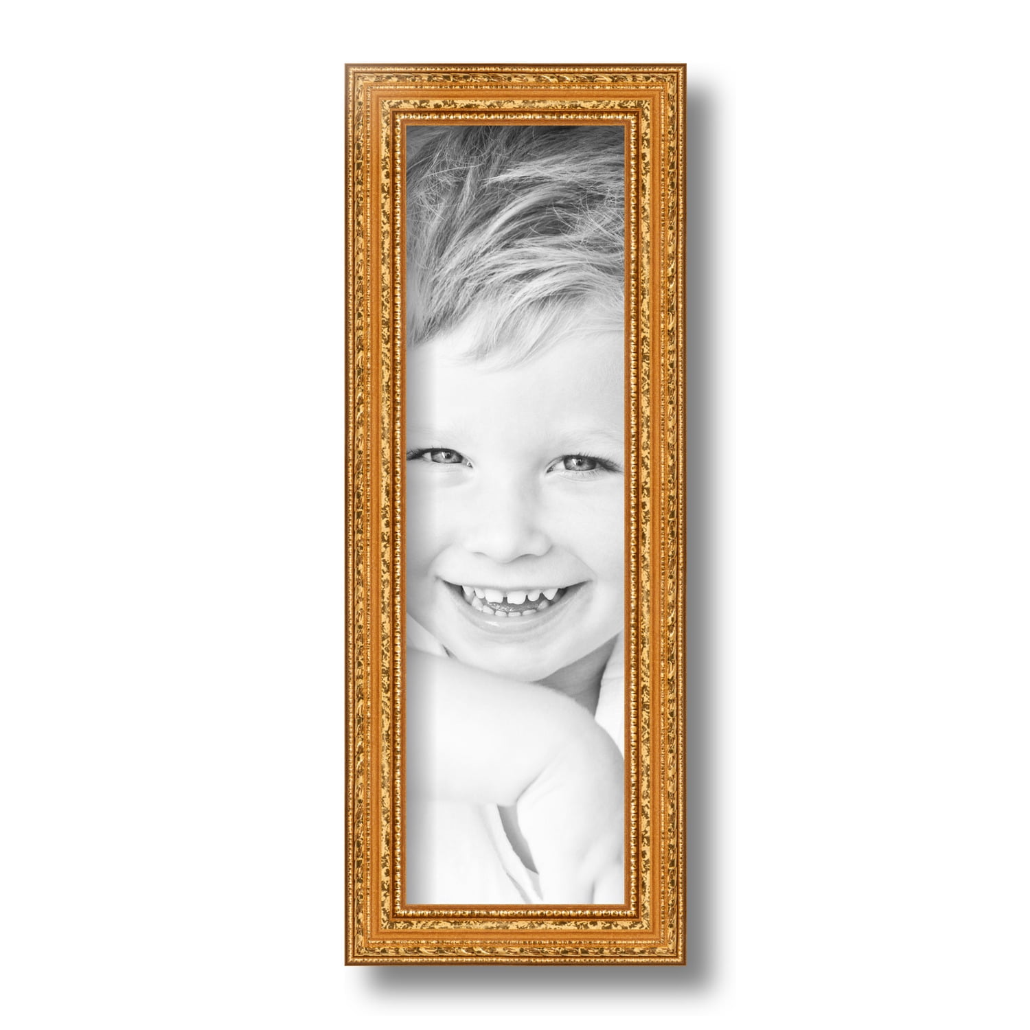 ArtToFrames 4x13 inch Gold Picture Frame, Gold Wood Poster Frame (4317