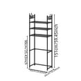thumbnail image 3 of Wdhugt Over The Toilet Storage, 4-Tier Wooden Bathroom Space Saver With Hooks, Freestanding Bathroom Organizer, Multifunctional Over The Toilet Storage Rack, Bathroom Toilet Rack,59.4*23.6*10.23In, 3 of 7