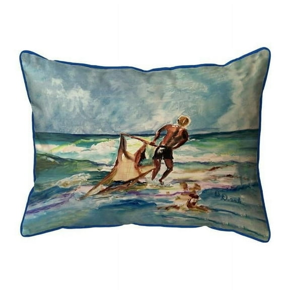 11 x 14 in. Net Fishing Small Indoor & Outdoor Pillow