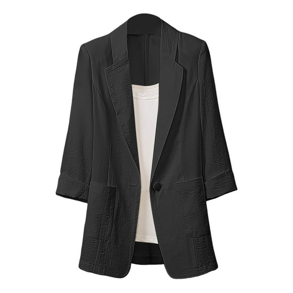 WEAIXIMIUNG Lole Jacket Women Medium Length Large Size Suit Jacket Korean Version Loose Casual Fashion Small Suit Women
