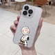 thumbnail image 3 of Funda de teléfono transparente de dibujos animados s-snoopy para iPhone 15, 13, 14, 12, 11 Pro MAX, XR, X, SE, XS, 14 Mini, 3 of 5