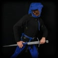 thumbnail image 5 of Mythrojan Medieval Left Hand Leather Sword Frog Universal Rapier Broadsword and Cutlass - Blue, 5 of 5