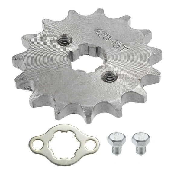 Unique Bargains 428 Style 15T Teeth 17mm ID Motorcycle Front Engine Sprocket Set for 50cc 70cc 110cc 125cc Motorcycle