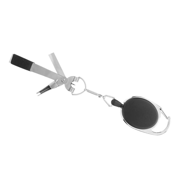 Herramientas para Atar Nudos de Pesca con Mosca ANGGREK Multifuncional Acero Inoxidable Negro