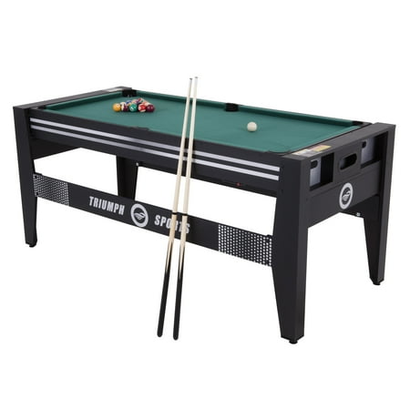 Triumph 72 4 In 1 Multi Game Swivel Table With Air Powered Hockey Table Tennis Billiards And Launch Football