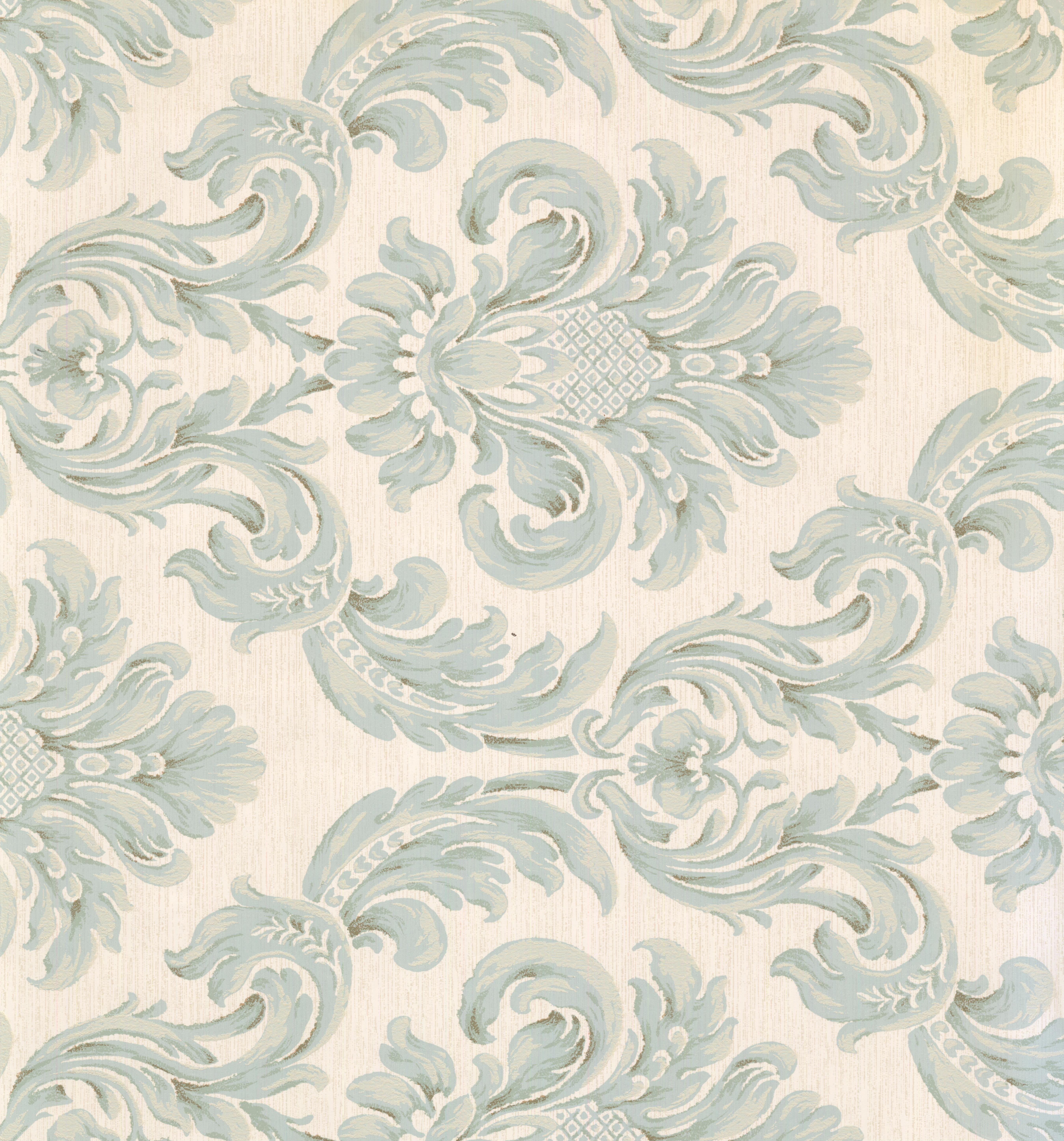 DAMASK Traditional Cream, Green Wallpaper Roll Walmart Canada