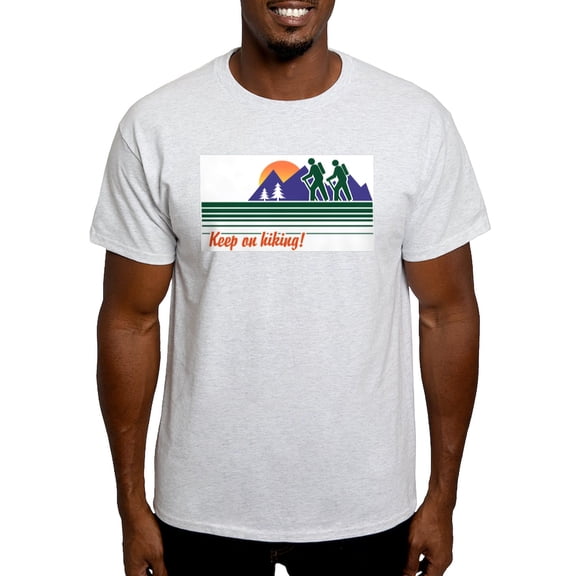 CafePress - Keep On Hiking Light T Shirt - Men's Classic Graphic T-Shirt