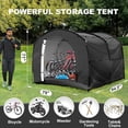 thumbnail image 6 of SLSY XXXL Bike Storage Tent for 8-10 Bikes, 94.5''L X 87''W X 71''H Waterproof Heavy Duty Bike Cover w/ Bag, Portable Shed Cover for Bikes, Lawn Mower, Garden Tools, 6 of 6