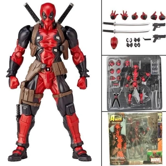 Figura de acción Deadpool Smilesky, juguete coleccionable para niños