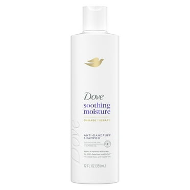 Dove Damage Therapy Derma Shampoo for Flaky Scalp Soothing Moisture with Pyrithione Zinc & Almond Oil, 12 oz