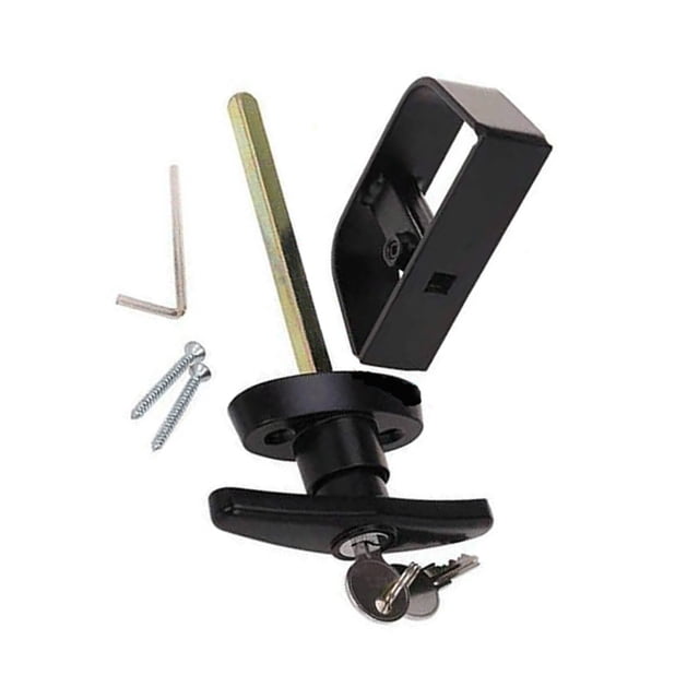 Kit De Cerradura Con Manija En L Para Puerta De Cobertizo Con 2 Llaves Cerradura Con Manija Antirrobo Cerradura Con Manija De Aleación De Zinc De Alta Fácil De Instalar Para Jardín Al Aire Sweethay TO002041-00