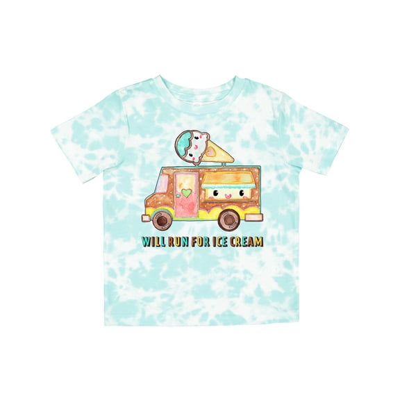 Inktastic Will Run for Ice Cream Ice Cream Truck Boys or Girls Toddler T-Shirt