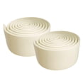 thumbnail image 4 of 2 piezas de moldura de zócalo, pegatina de pared, tiras de rodapié flexibles gruesas, Base de pared autoadhesiva para sala de estar Beige, 4 of 8