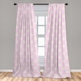 thumbnail image 5 of Ambesonne Easter Bunny Curtains, Rabbit Art, Pair of 28"x63", Rose Champagne, 5 of 5