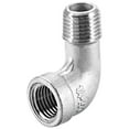 thumbnail image 1 of Accesorio de tubería de acero inoxidable 316, codo de 90 grados 1/4 BSPT hembra x 1/4 BSPT macho, 1 of 3