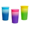 Munchkin Miracle 360 Color Changing Sippy Cup, 9 Oz 3 Pack, Blue/Yellow/Pink