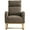 Coffee, variant on SYNGAR Modern Accent Rocking Chair, Upholstered Nursery Glider Rocker for Baby and Kids, Comfy Armchair with Side Pockets, Living Room Lounge Arm Chair, High Backrest with Wood Curved Base, White