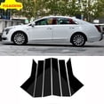 thumbnail image 1 of CHROME Pillar Posts for Cadillac XTS 2013-2018 Black Moldings Cover Trim 6Pcs, 1 of 4