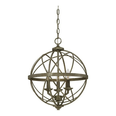 

Millennium Lighting 16 3-light Metal Pendant Light in Antique Silver