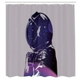 thumbnail image 3 of Ambesonne Nebula Shower Curtain, Astronaut Space Outer, 69"Wx70"L, Pink Purple, 3 of 5
