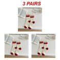 thumbnail image 1 of 1/2/3PAIRS -tube Socks Fashionable Soft Unique Striped Socks Niche Socks Socks Highest Evaluation Stockings Multi-function Style C 3pairs, 1 of 6