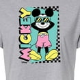 thumbnail image 3 of Disney - Mickey Sunbathe - Juniors Cropped Cotton Blend T-Shirt, 3 of 5