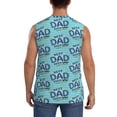 thumbnail image 4 of Fotbe Best Dad Ever Men's Camiseta sin Mangas Estampada para Hombres, Playera Casual para Gimnasio, Entrenamiento, Playa-Small, 4 of 7