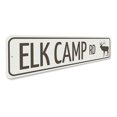 thumbnail image 3 of Elk Camp Road Novelty Sign, Metal Wall Decor - 4x18 inches, 3 of 4