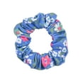 thumbnail image 4 of Sleep On It Girls 2-Piece Super Soft Jersey Snug-Fit Pajama Set with Matching Scrunchie - Delicate Florals, Blue & Pink, Size 5, 4 of 4