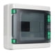 thumbnail image 1 of Caja De Protección De Distribución Caja De Disyuntor De Montaje En Riel DIN Impermeable IP65 De 8 Vías Para Interiores Y Exteriores Fabricada De Plástico ABS Resistente Que Garantiza Durabilidad., 1 of 7