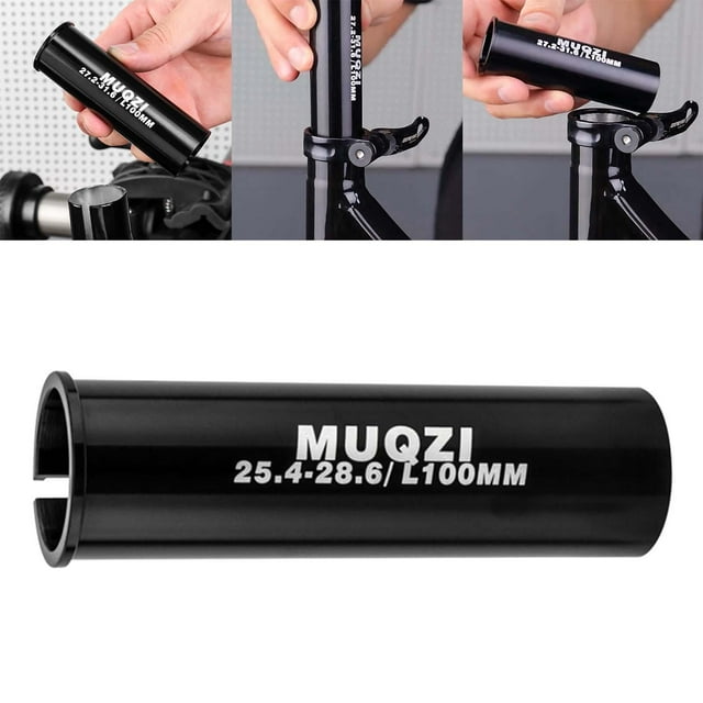 Adaptador de tubo de sillín de bicicleta Macarena Aleación de aluminio 25.4-28.6 Cuña adaptadora de tija de sillín