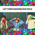 thumbnail image 2 of Ball Pit Balls - Phthalate and BPA Free - Crush Proof Plastic Pit Balls - Kiddy Trampoline Balls For Ball Pit and Bounce House Balls. For Ball pits for toddlers, bathtime, or, swimming pool - Blue, 2 of 7
