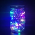 thumbnail image 1 of Botella de tarro de albañil para exteriores, dura hasta 8H, lámpara de guirnalda de energía Solar DIY, tapa de luz de cadena de 600mAh con asas para césped, jardín, boda FLhrweasw Nuevo, 1 of 7
