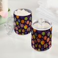 thumbnail image 2 of Yayeee 4 Pack Qtip Holder Bathroom Cotton Swab Canister with Lid Clear Dispenser Set, Galactic Candy, 2 of 6