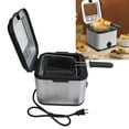 thumbnail image 1 of Electric Oil Fryer, US Plug 110V 1000W 2.5L Electric Deep Fryer  for Chicken Steak, 1 of 7