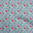 thumbnail image 1 of oneOone Rayon Light Blue Fabric Abstracts Sewing Craft Projects Fabric Prints By Yard 56 Inch Wide, 1 of 5