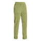 thumbnail image 2 of Pantalones de pana Prolriy para mujer, pantalones casuales de pierna recta a rayas con cintura elástica y personalidad de temperamento a la moda, pantalones de pana para mujer, pantalones verdes XL, 2 of 4