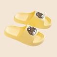thumbnail image 7 of Womens Cute Cartoon Comfort Platform EVA Slide Sandals Lightweight Non-slip for Pool Beach Travel Indoor Outdoor Yellow,Size 4.5-6, 7 of 7