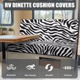 thumbnail image 4 of Zebra Stripes Rv Sofa Split Seat Cover 2 Pcs Set Elastic Rv Couch Cover Replacement Portable Couch Cushion Covers Sofa Furniture Protector, 4 of 7
