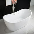 thumbnail image 2 of WOODBRIDGE 59" Freestanding Bathtub Contemporary Soaking Tub BTA1516-C, 2 of 6