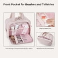 thumbnail image 3 of Toilet bag four in one travel storage bag,large capacity,4 compartments,dry and wet separation,waterproof with handle makeup bag,suitable for travel,gym,gifts., 3 of 6