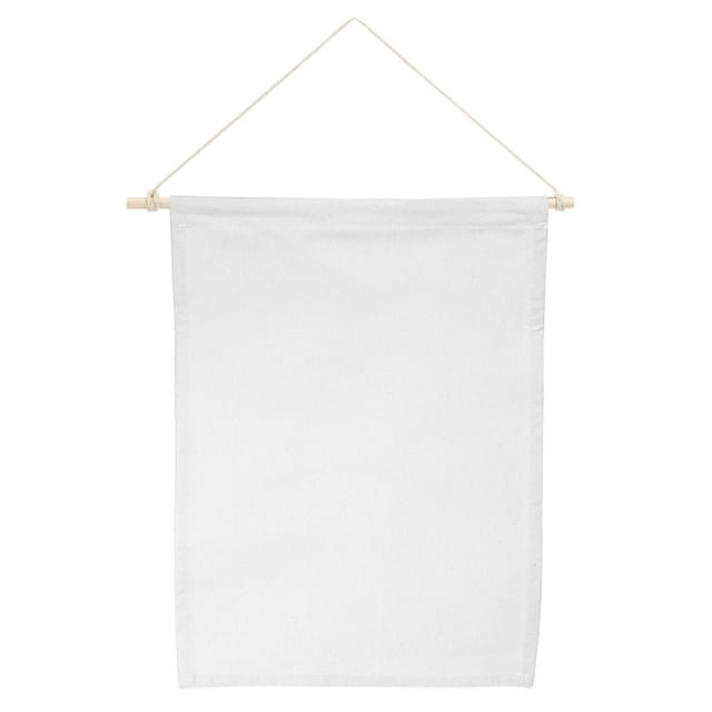 Uxcell 14" Length Enamel Pin Display Banner Blank Canvas White