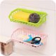 thumbnail image 3 of Kitchen Bathroom Multi-functional Plastic Double Sucker Wall Hanging Storage Rack Storage Rack (Pink), 3 of 3