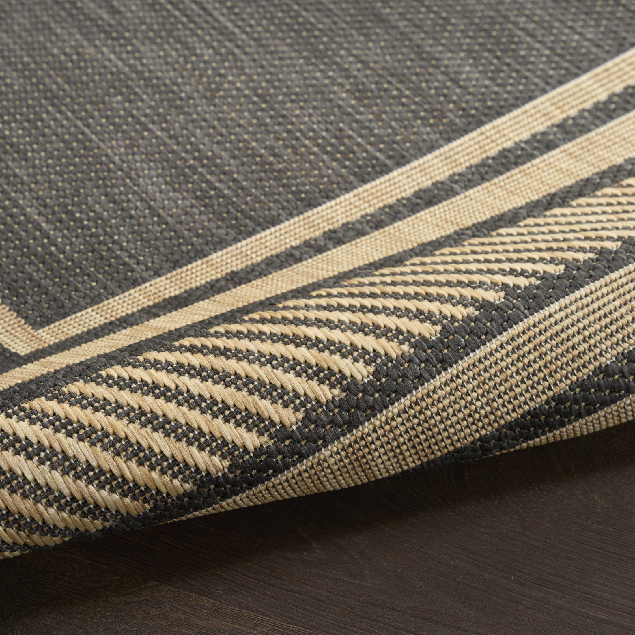 Nourison Horizon Indoor/Outdoor 2' x 3' Charcoal Modern Rug