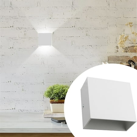 

XIHAXI LED Wall Lamp 12W Indoor Wall Sconce Up Down Hallway Wall Mounted Light Fixtures For Bedroom Living Room White Light