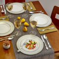 thumbnail image 2 of DISPOSABLE SIDE PLATES | 20 pc | Heavy Duty Plastic Dishes | Elegant Fine China Look | Mist – White/Gold 7.5”, 2 of 2
