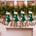 thumbnail image 5 of Hwkond Hanging Christmas Stockings Woolen Letter Christmas Stocking Ornament Christmas Stocking Ornament Letter Candy Stocking Ornament on Clearance, 5 of 6