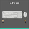 thumbnail image 2 of Logitech MK250 Bluetooth Wireless Mouse and Keyboard Combo: Fast & Easy Connectivity, Compact Wireless Keyboard, Ambidextrous Mouse (Off-white), 2 of 10