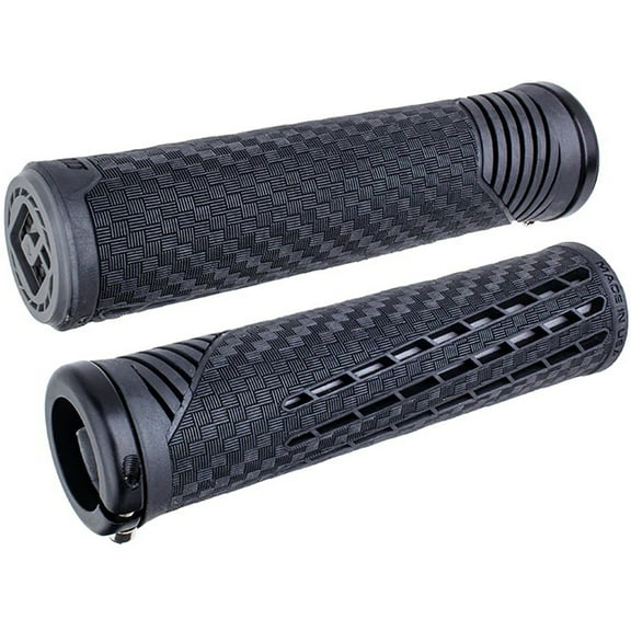 ODI CF V2.1 Grips - Black/Gray/Black, Lock-On